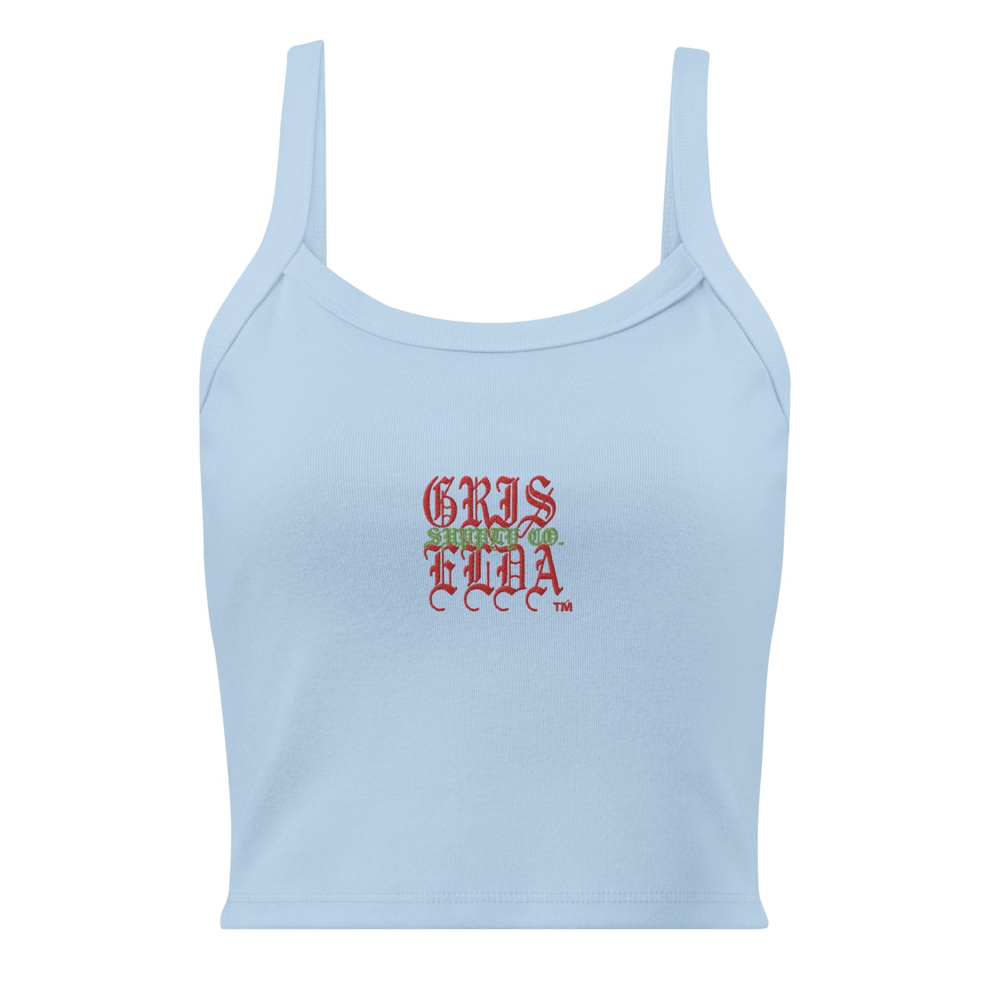 GSC Classic Logo Embroidered GSC B Women’s micro-rib tank top