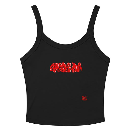 Griselda Tag Red GSC B Women’s micro-rib tank top