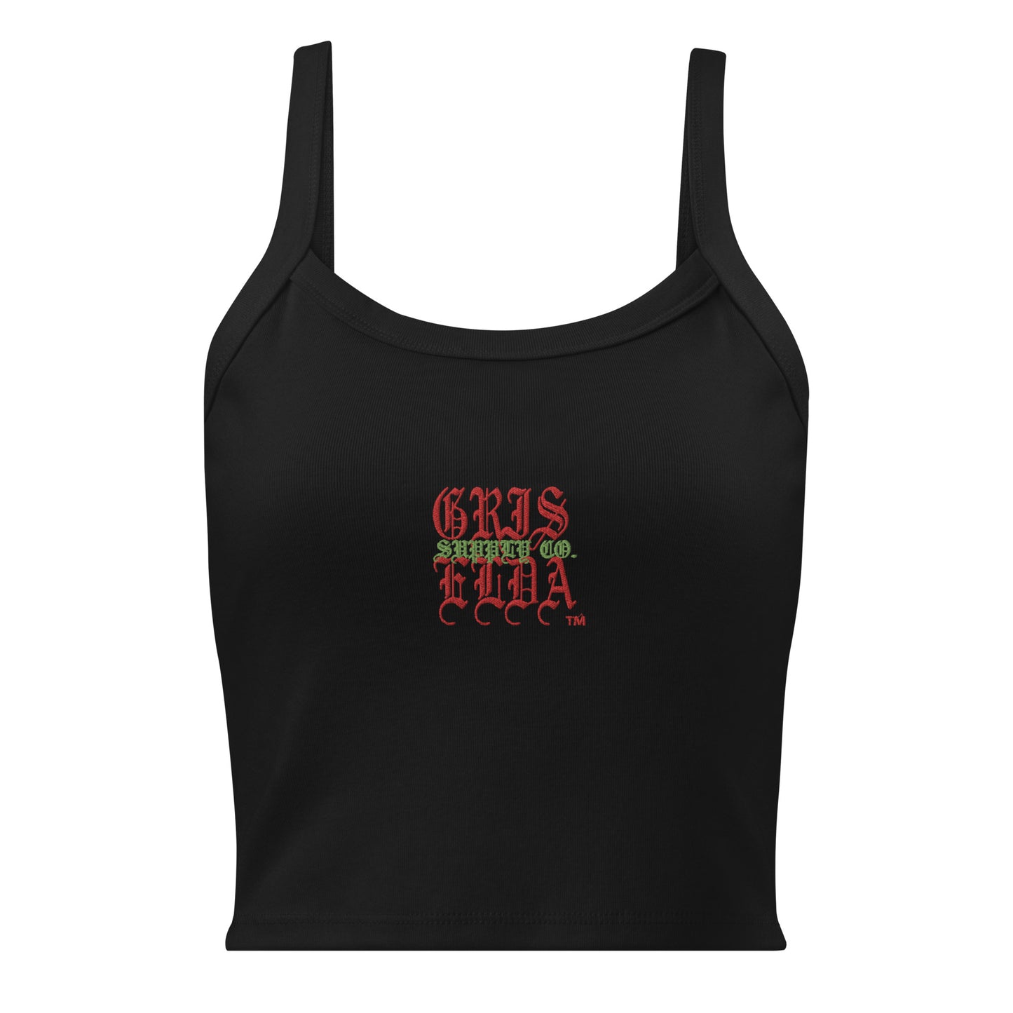 GSC Classic Logo Embroidered GSC B Women’s micro-rib tank top