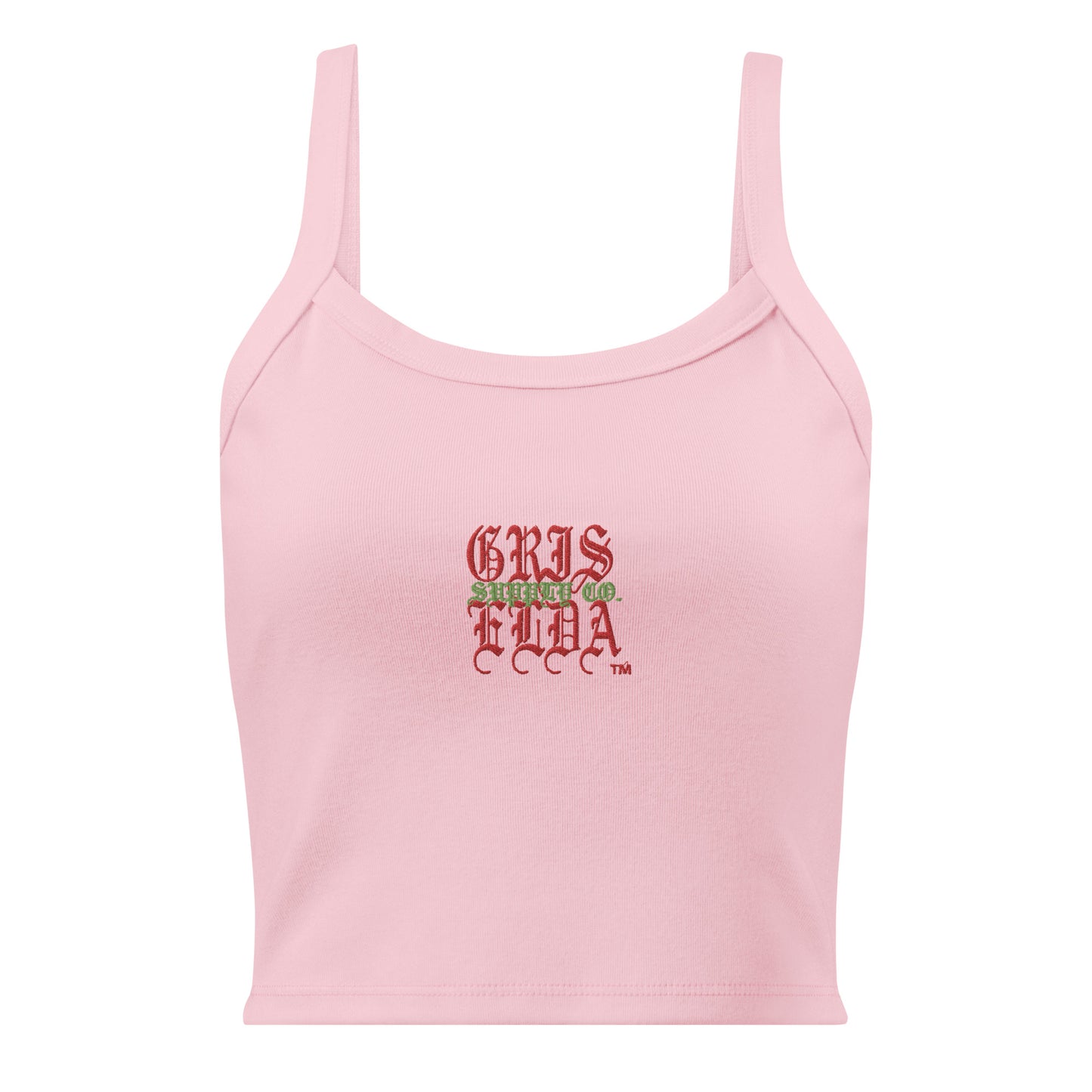 GSC Classic Logo Embroidered GSC B Women’s micro-rib tank top