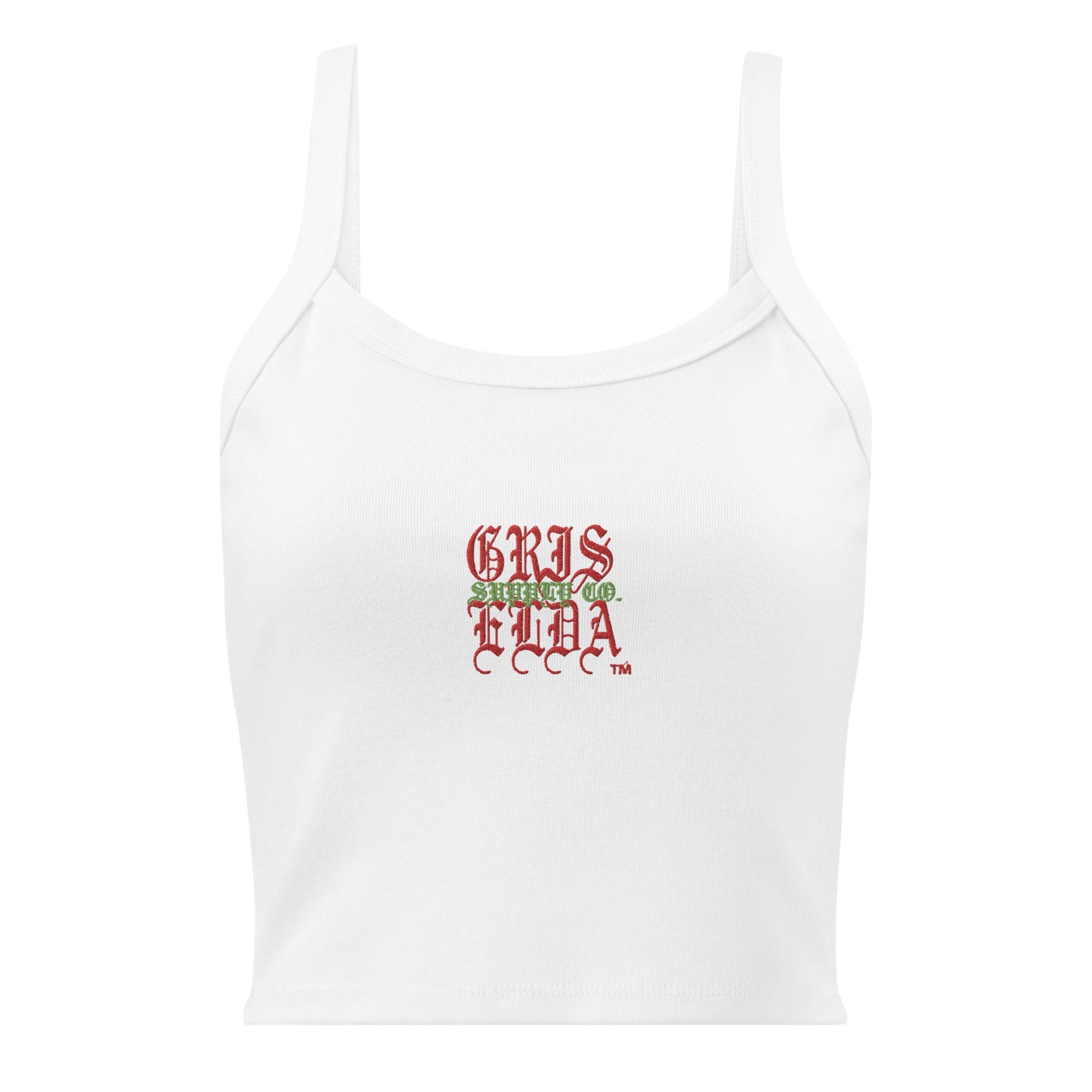 GSC Classic Logo Embroidered GSC B Women’s micro-rib tank top