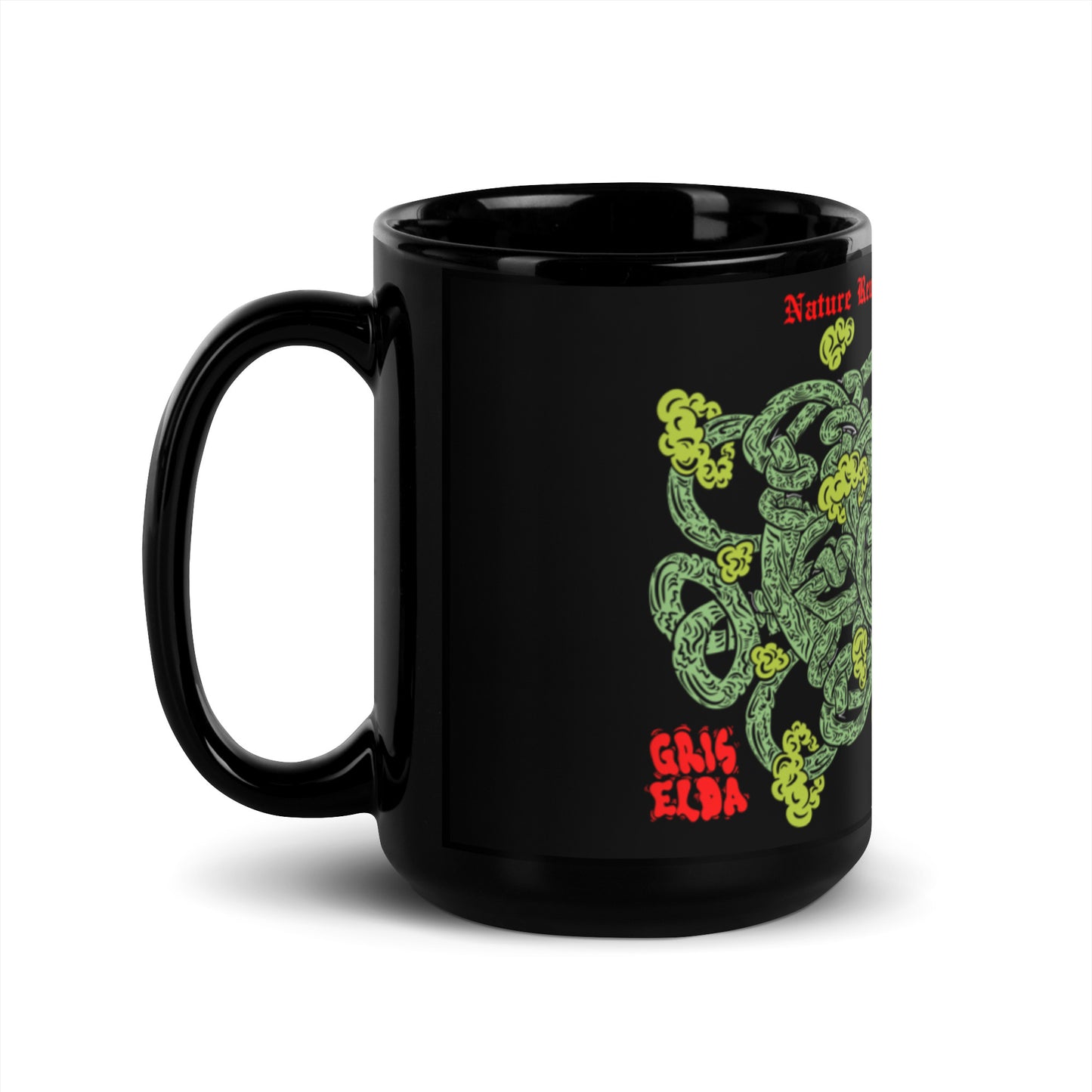 Nature Rewards Courage GSC Black Glossy Mug