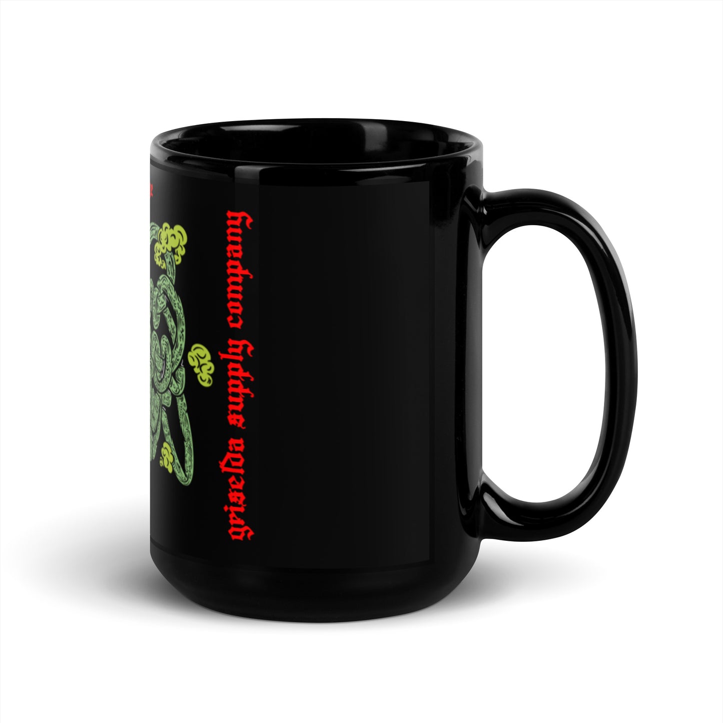 Nature Rewards Courage GSC Black Glossy Mug