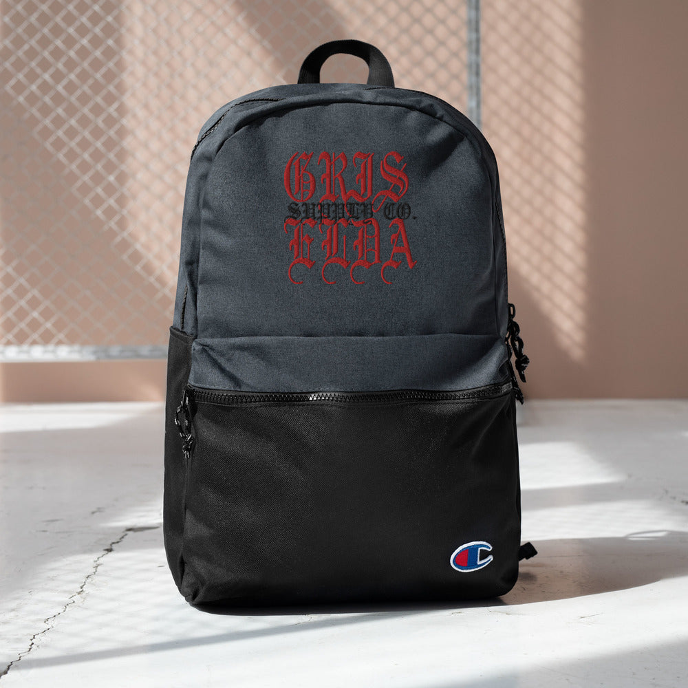 Griselda Supply Co Logo Embroidered Champion Backpack