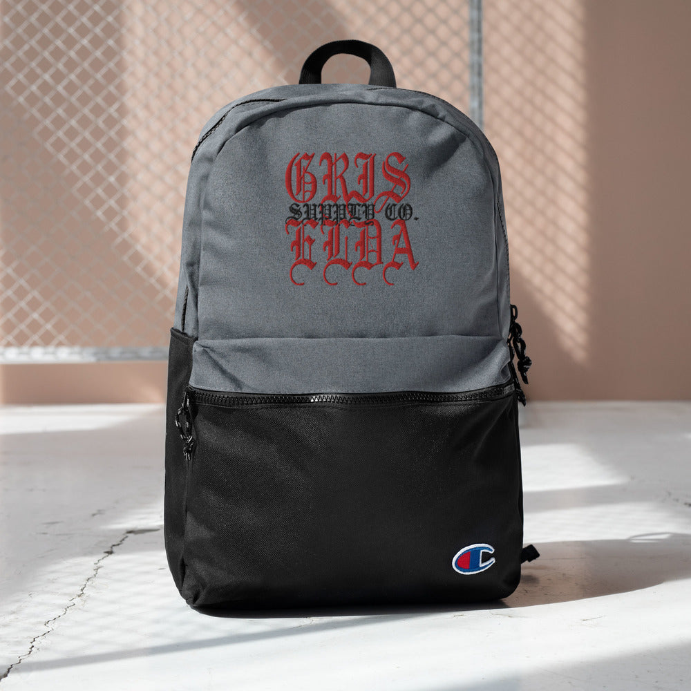 Griselda Supply Co Logo Embroidered Champion Backpack