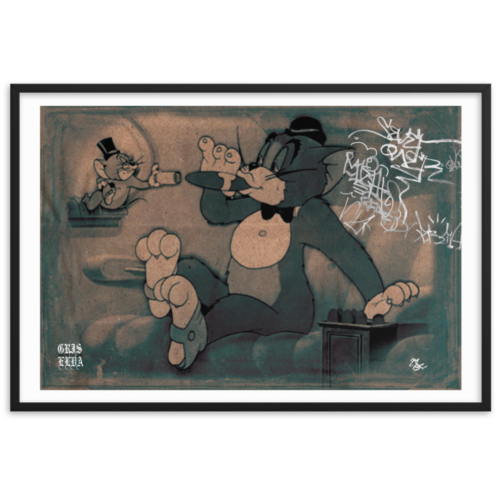 "TomNJerry Sesh" Framed matte paper poster