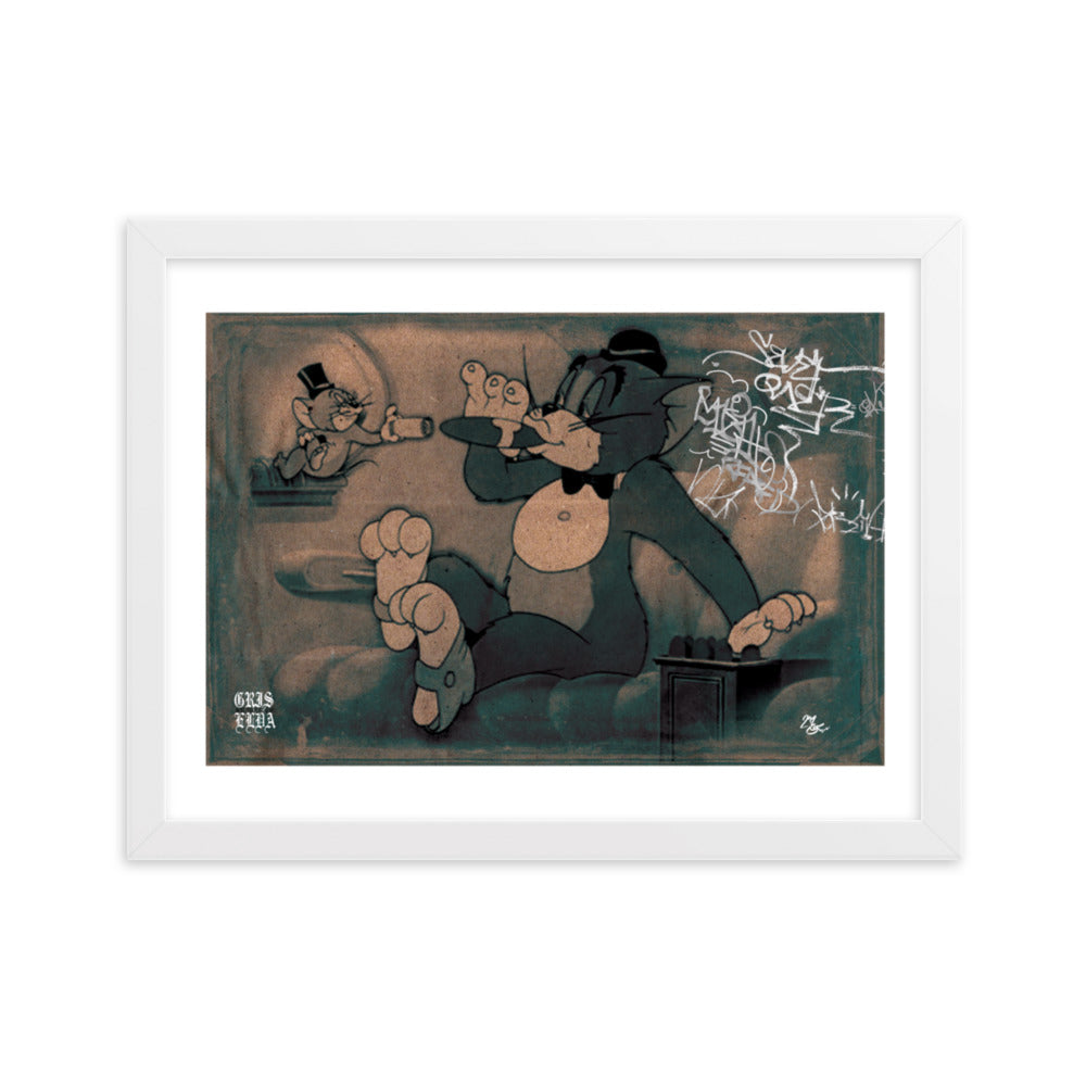 "TomNJerry Sesh" Framed matte paper poster