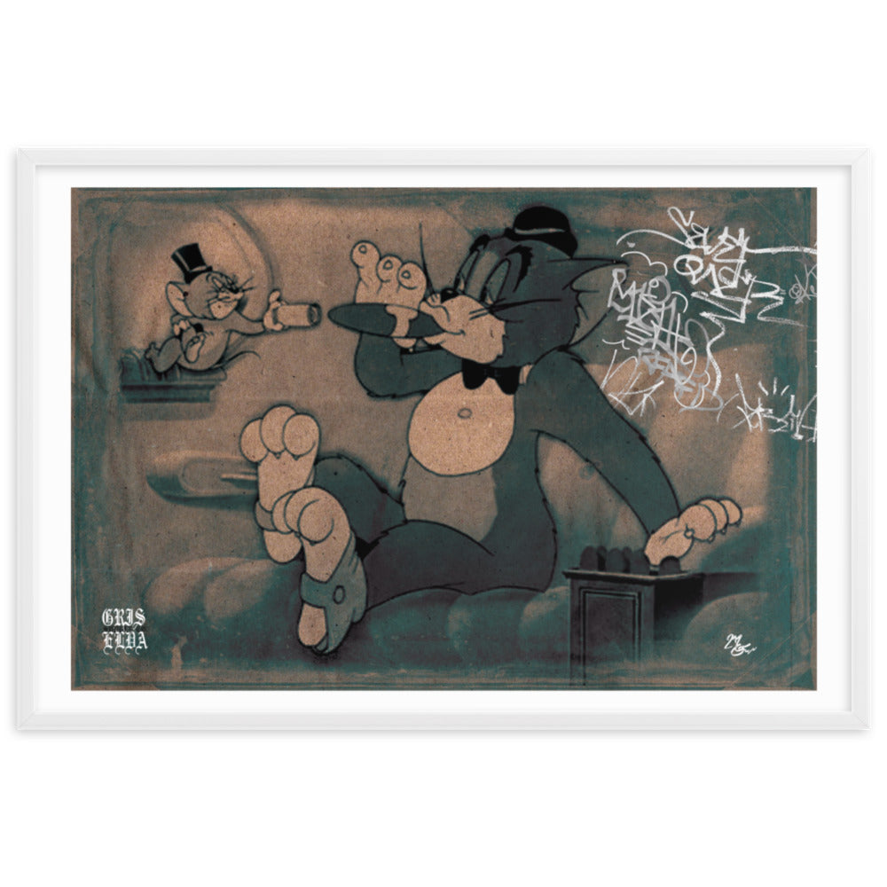 "TomNJerry Sesh" Framed matte paper poster