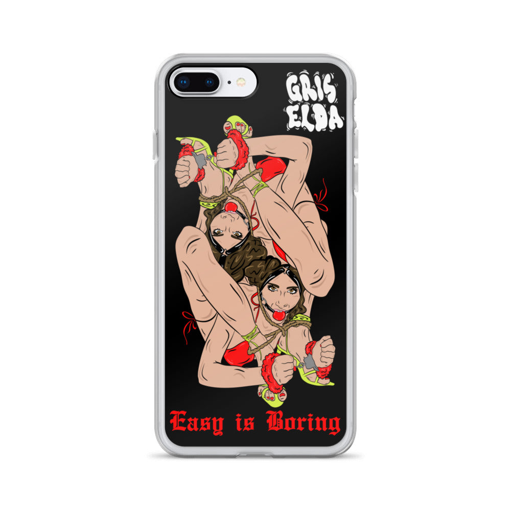 EASY IS BORING GSC iPhone Case