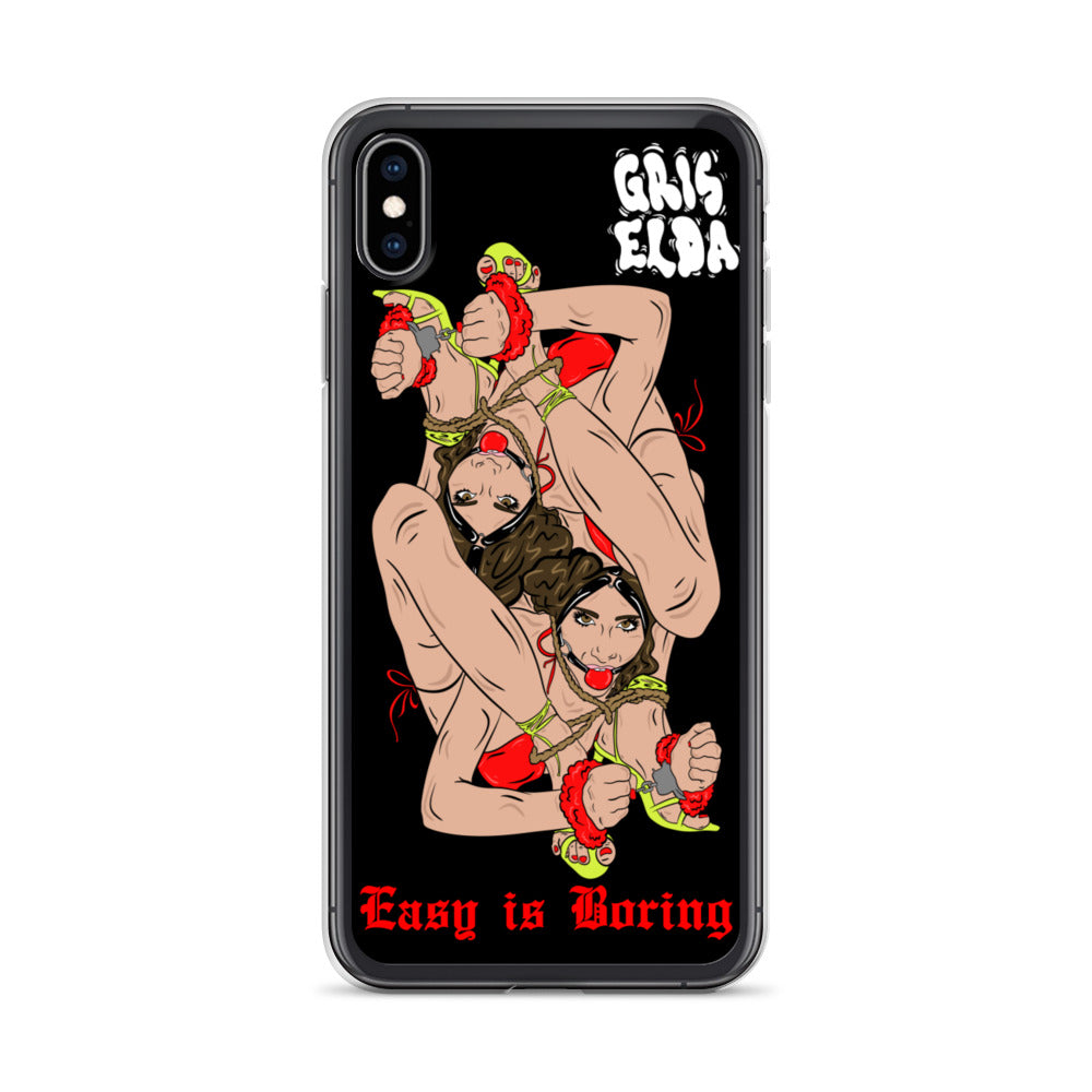 EASY IS BORING GSC iPhone Case