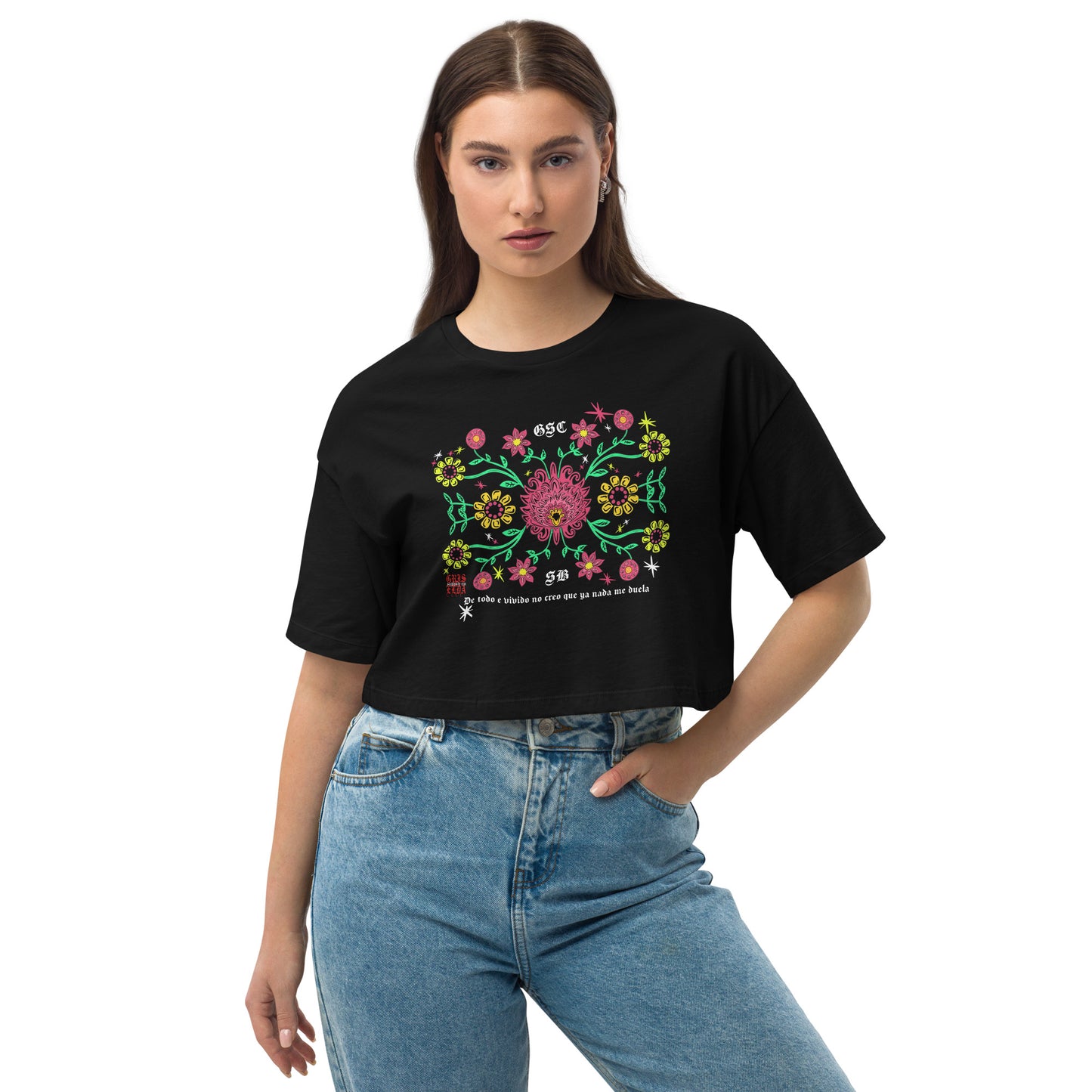 La Flor Premium GSC Loose drop shoulder crop top