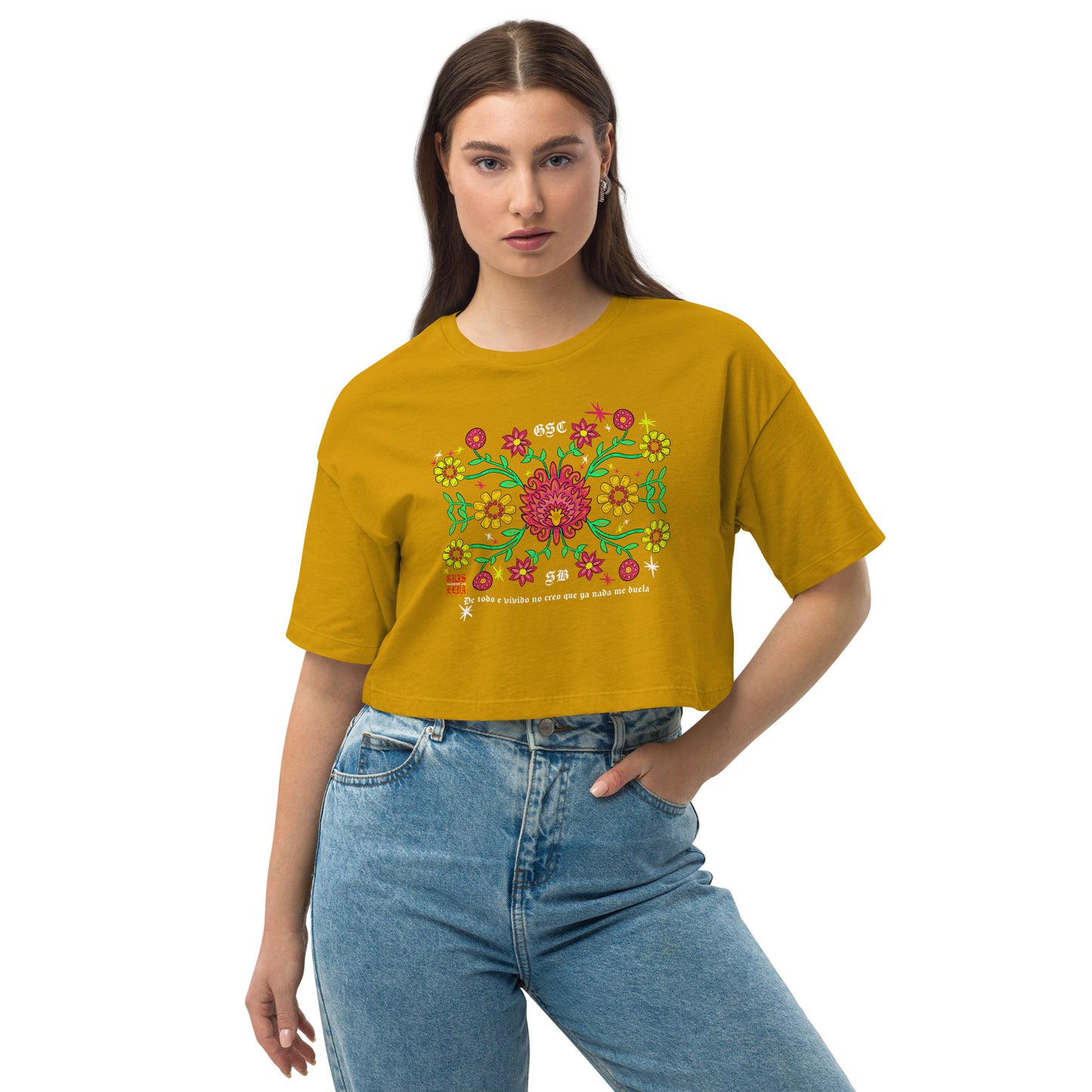 La Flor Premium GSC Loose drop shoulder crop top