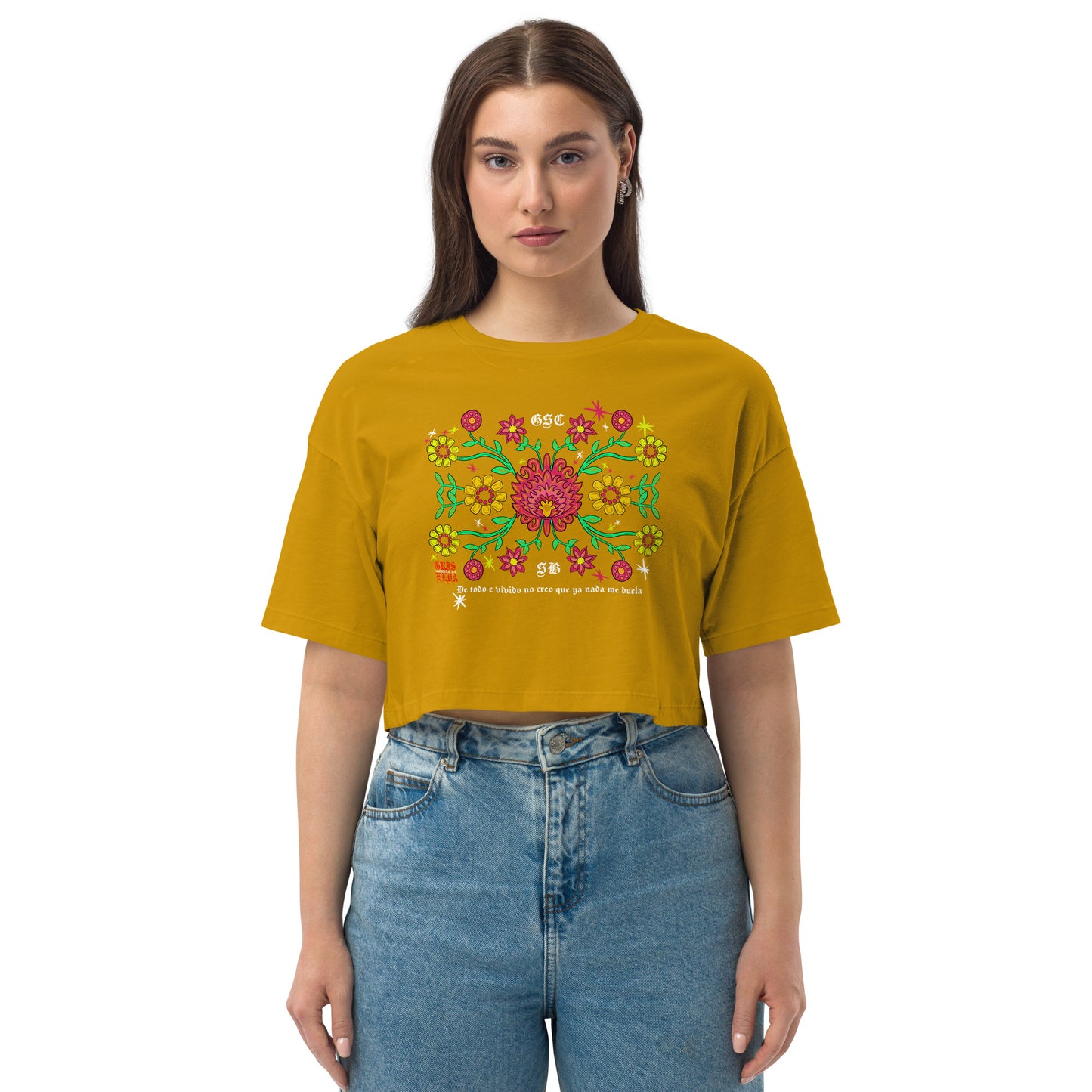 La Flor Premium GSC Loose drop shoulder crop top